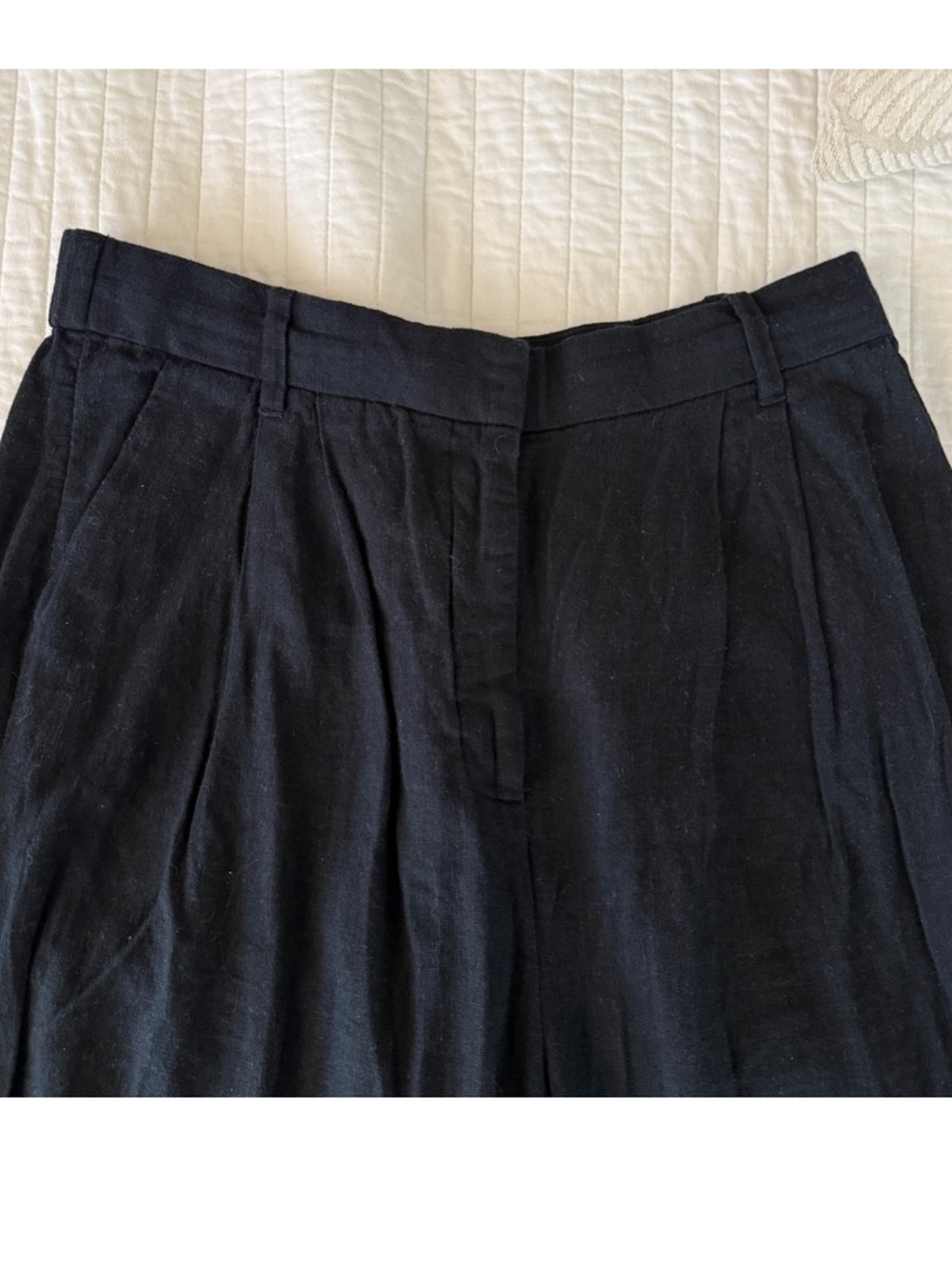 Abercrombie & Fitch Linen Blend Trousers - Picture 3 of 3